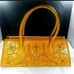 Alexis Davis Purse Hand Tooled Floral Leather Boho